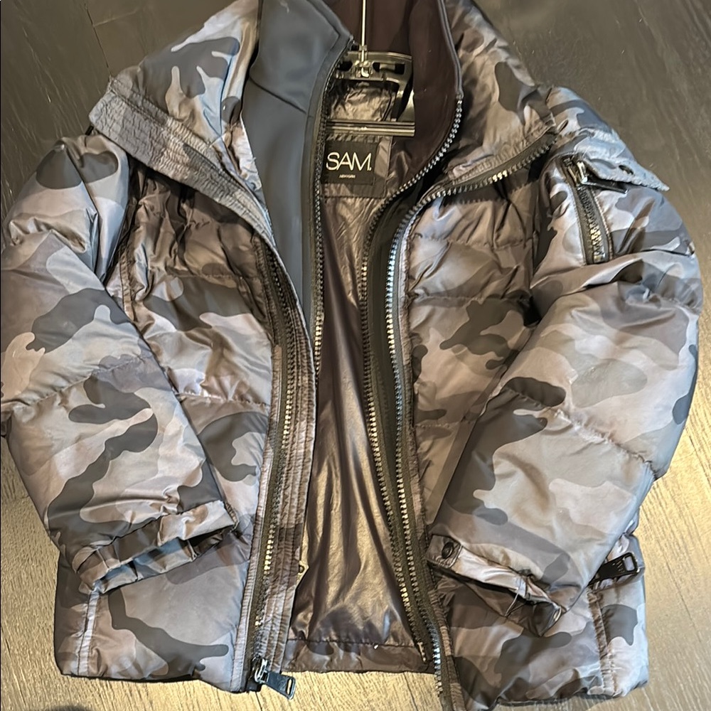 SAM. Kids Camouflage Puffer Jacket